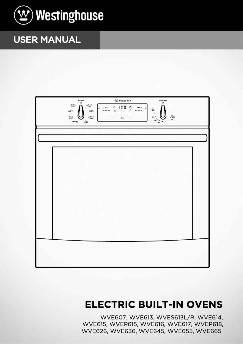 Page 1 de la notice Manuel utilisateur Westinghouse WVE614