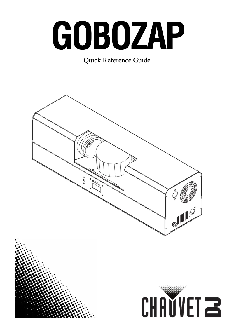 Page n°1 - Manuel utilisateur Chauvet Gobozap