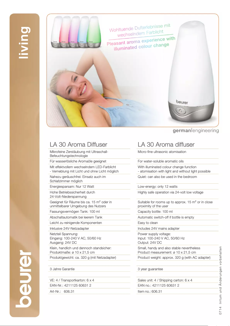 Image de la première page du manuel de l'appareil LA 30