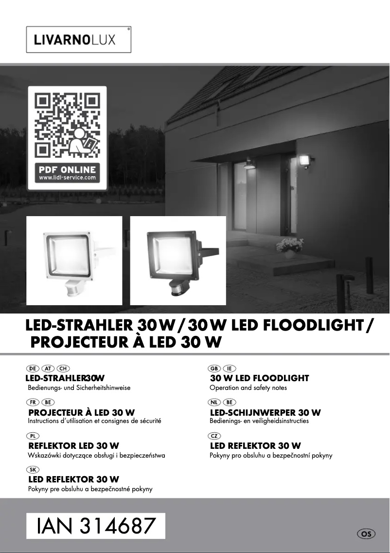 Page n°1 - Manuel utilisateur Livarno Lux LSL 32 A2