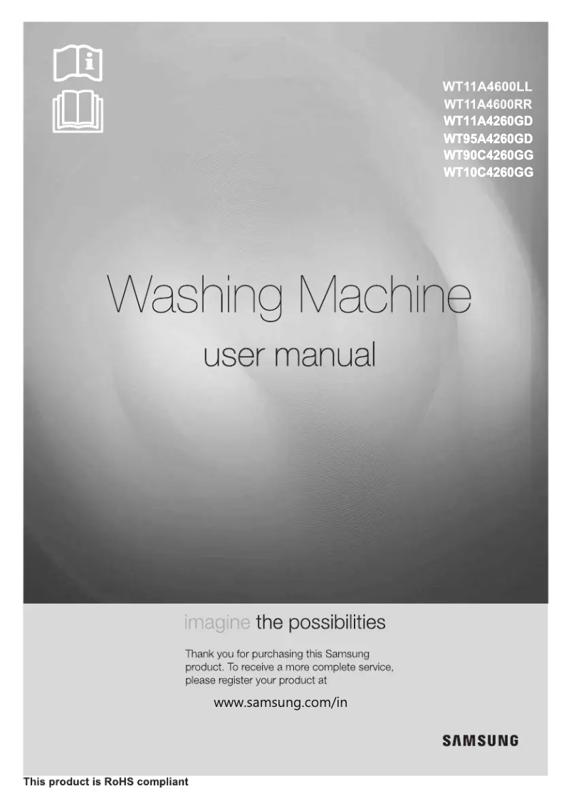 Image de la première page du manuel de l'appareil WT90C4260GG