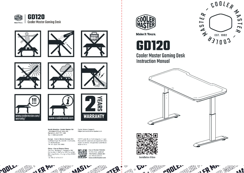 Page n°1 - Manuel utilisateur Cooler Master GD120 ARGB