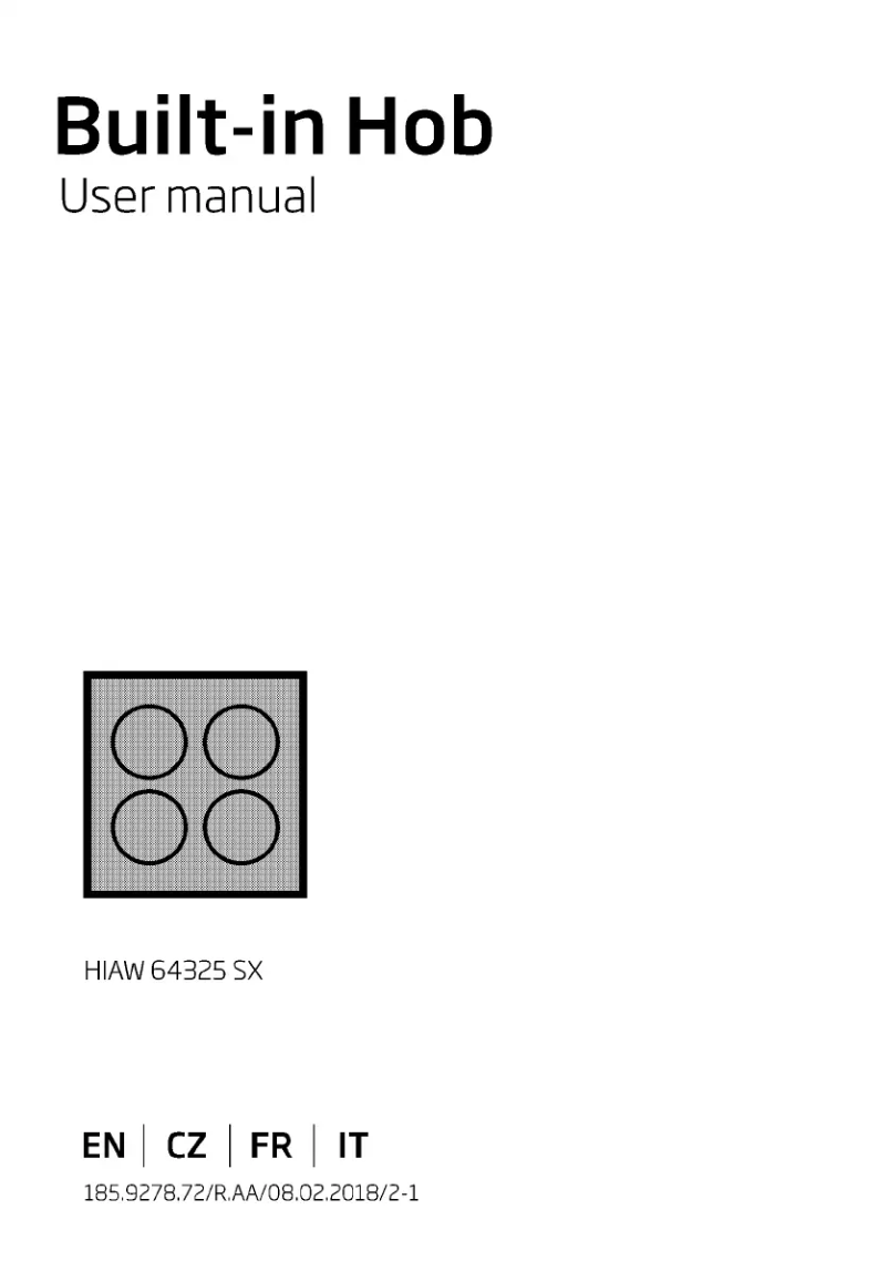 Image de la première page du manuel de l'appareil HIAW64325SX