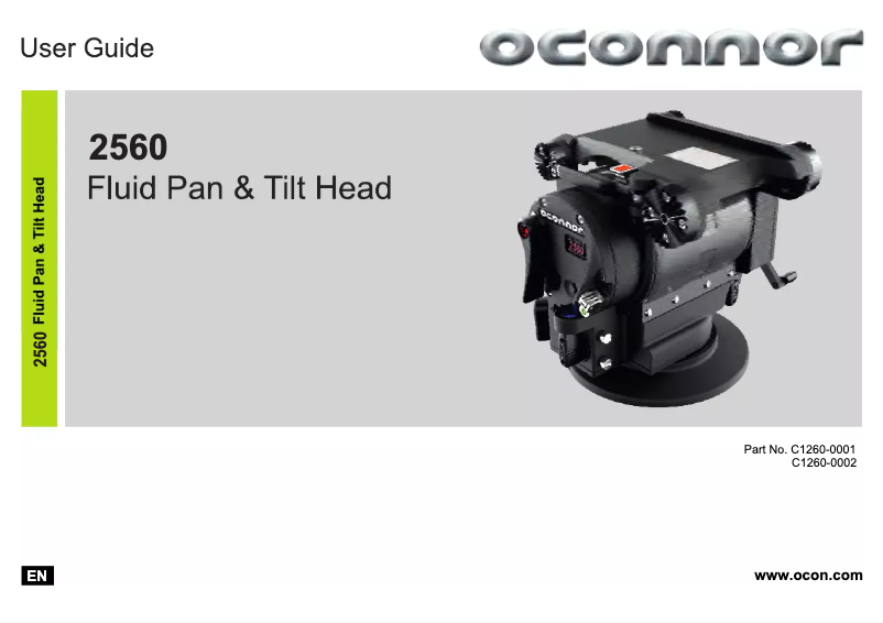 Page n°1 - Manuel utilisateur OConnor Ultimate 2560