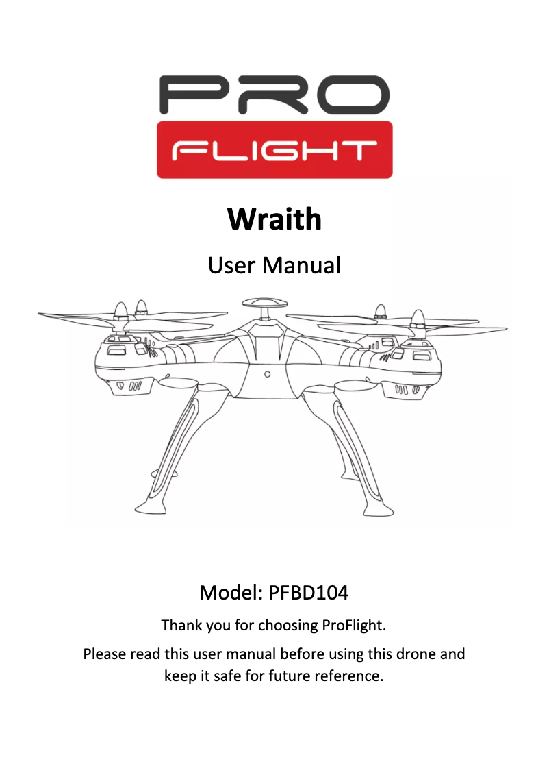 Image de la première page du manuel de l'appareil Wraith