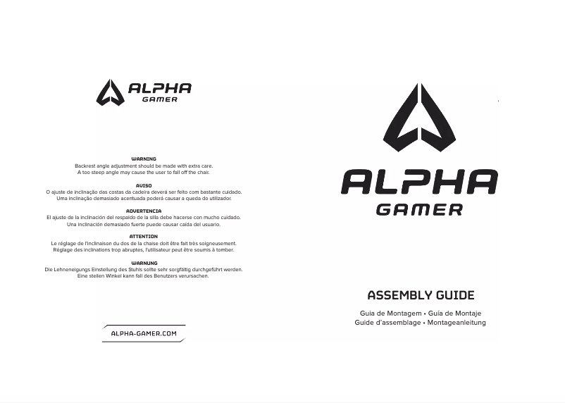 Page 1 de la notice Manuel utilisateur Alpha Gamer Vega