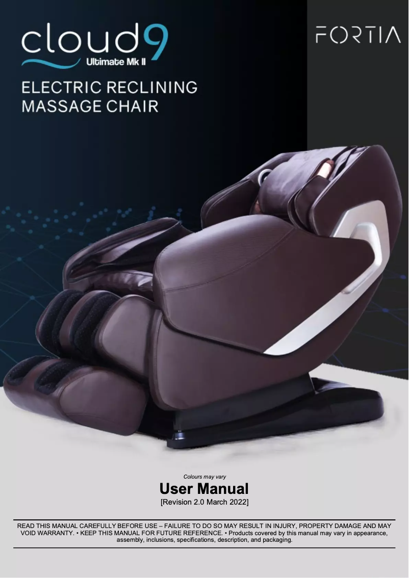 Image de la première page du manuel de l'appareil Cloud9 Ultimate MKII