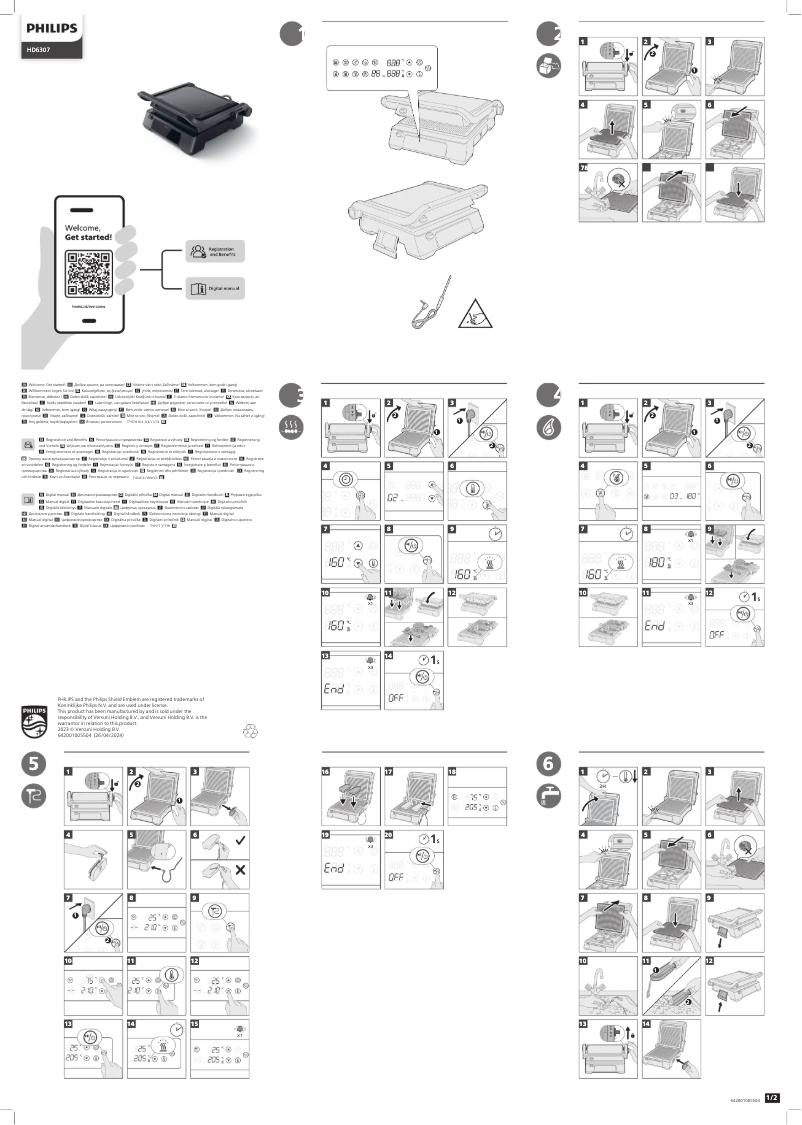 Page 1 de la notice Manuel utilisateur Philips HD6307