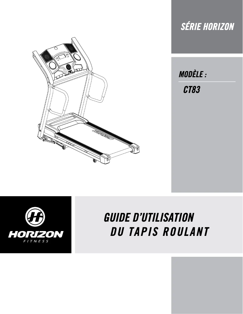 Imagen de la primera página del manual del dispositivo Horizon CT83