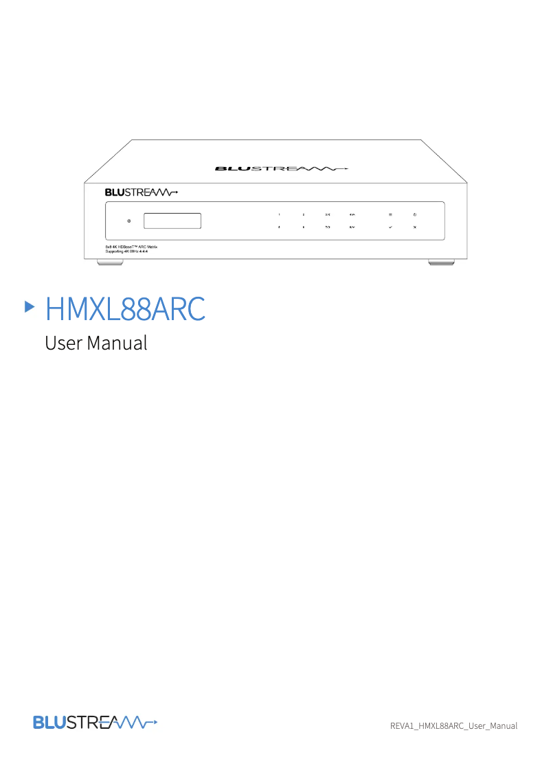 Image de la première page du manuel de l'appareil HMXL88ARC