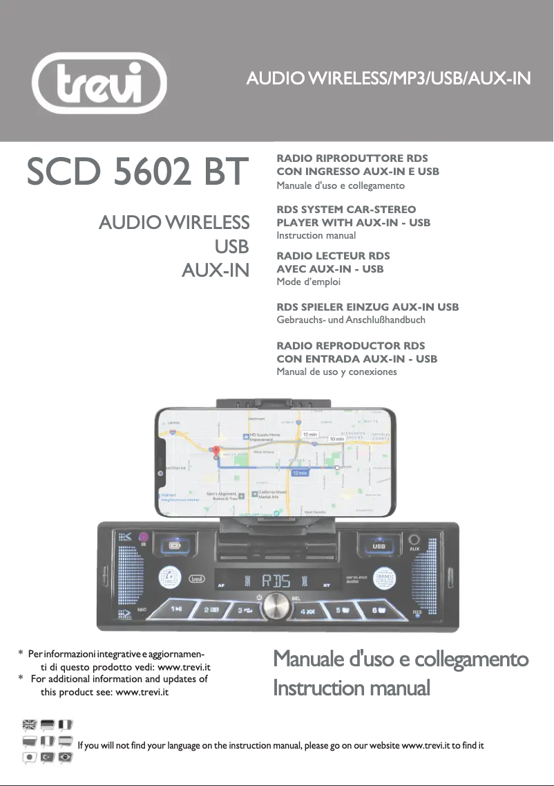 Image de la première page du manuel de l'appareil SCD 5602 BT