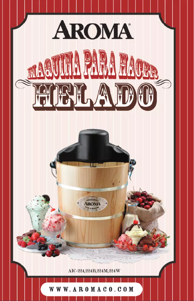 Page 1 de la notice Manuel utilisateur Aroma AIC-224M