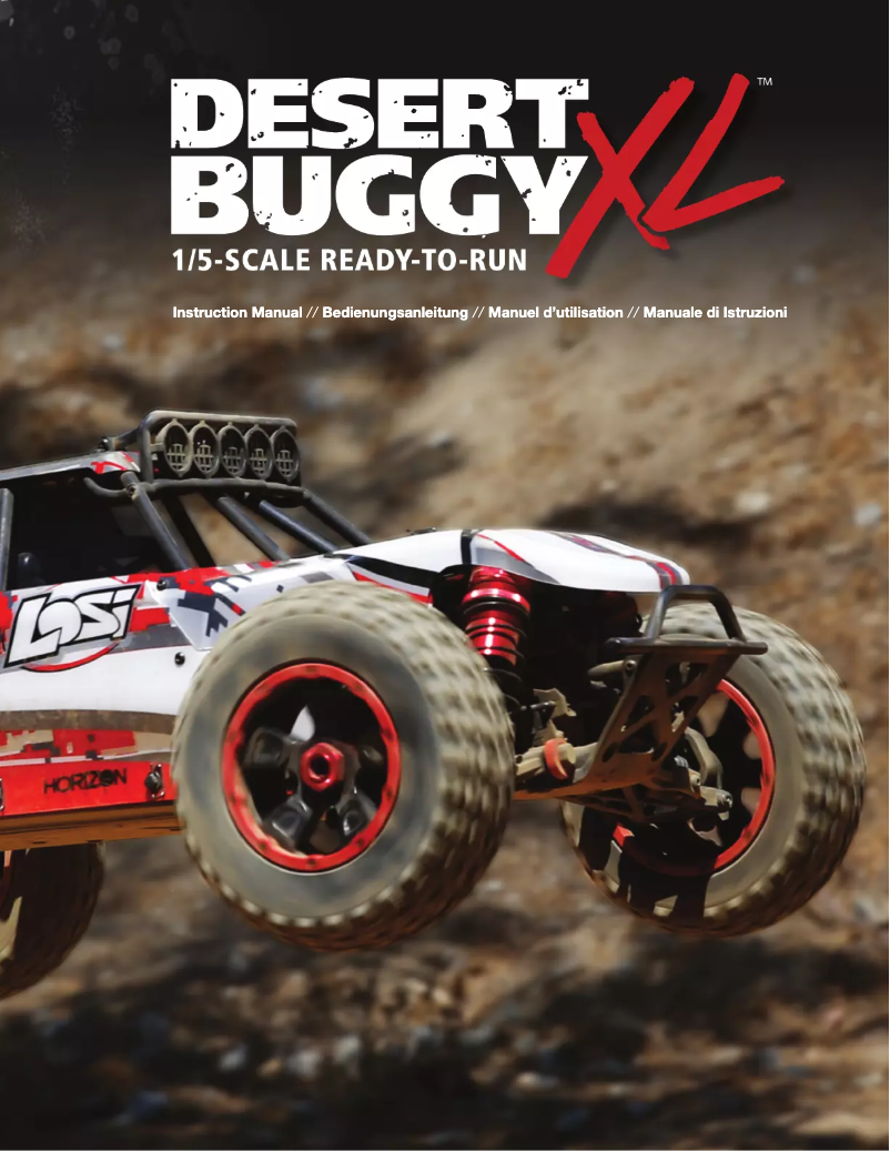Page 1 de la notice Manuel utilisateur Losi Desert Buggy XL