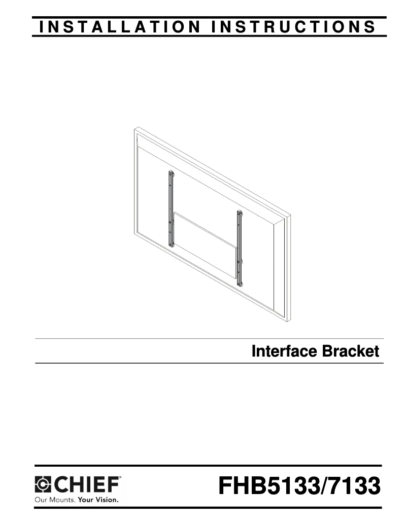 Page 1 de la notice Manuel utilisateur Chief FHB5133