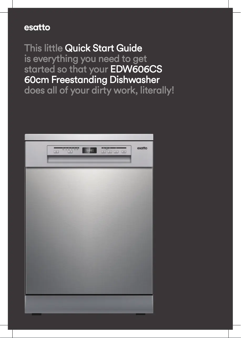 Page n°1 - Guide de démarrage rapide Esatto EDW606CS