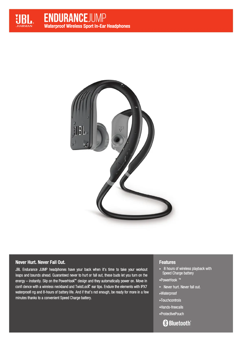 Page n°1 - Fiche technique JBL Endurance Jump