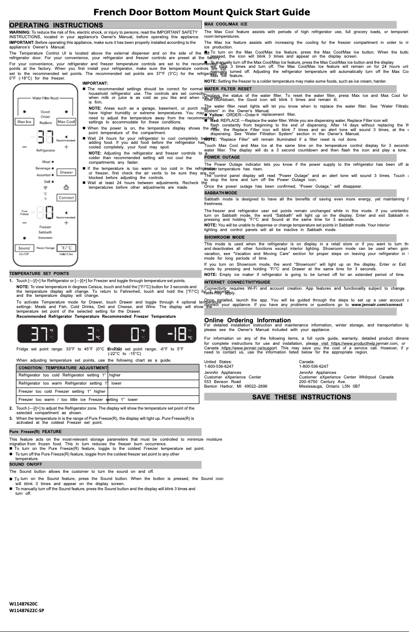 Image de la première page du manuel de l'appareil JFFCC72EFS