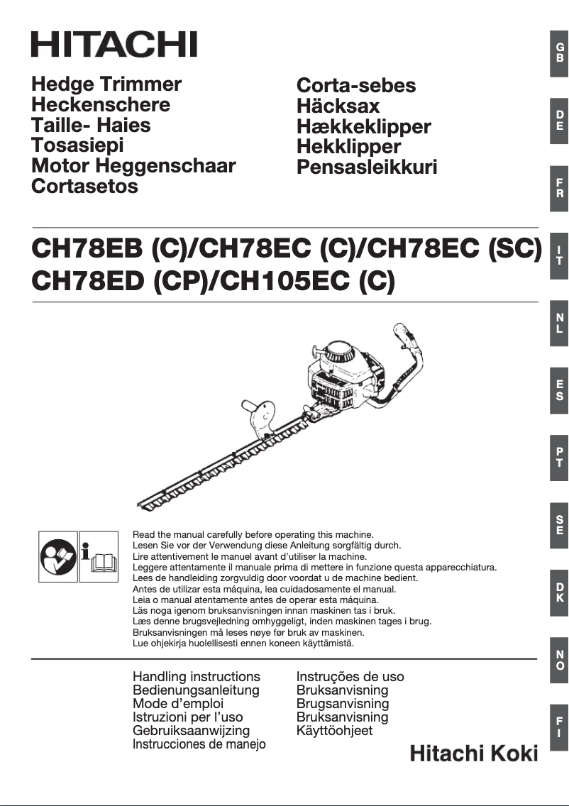 Image de la première page du manuel de l'appareil CH 78EB (C)