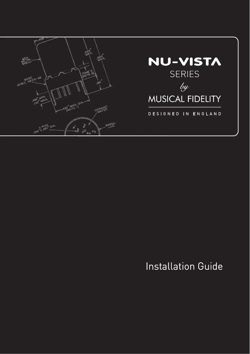 Page n°1 - Manuel utilisateur Musical Fidelity Nu-Vista PAS