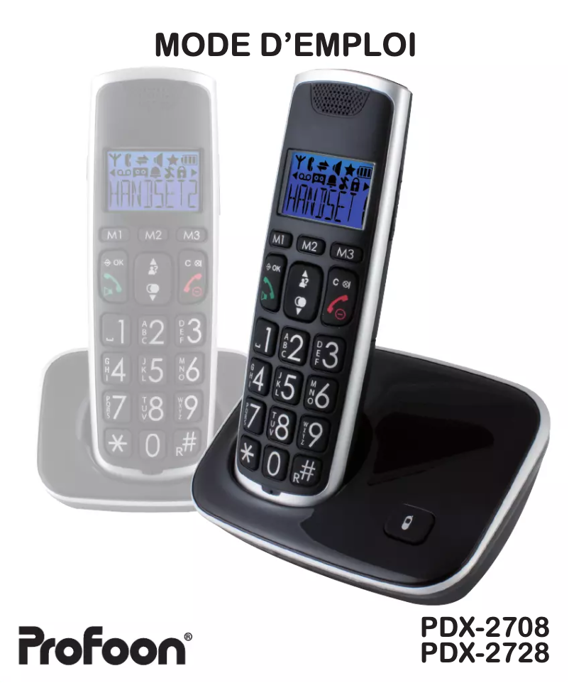 Page 1 de la notice Manuel utilisateur Fysic PDX-2708