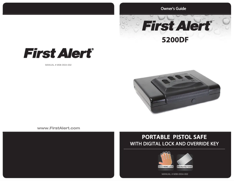 Page 1 de la notice Manuel utilisateur First Alert 5200DF