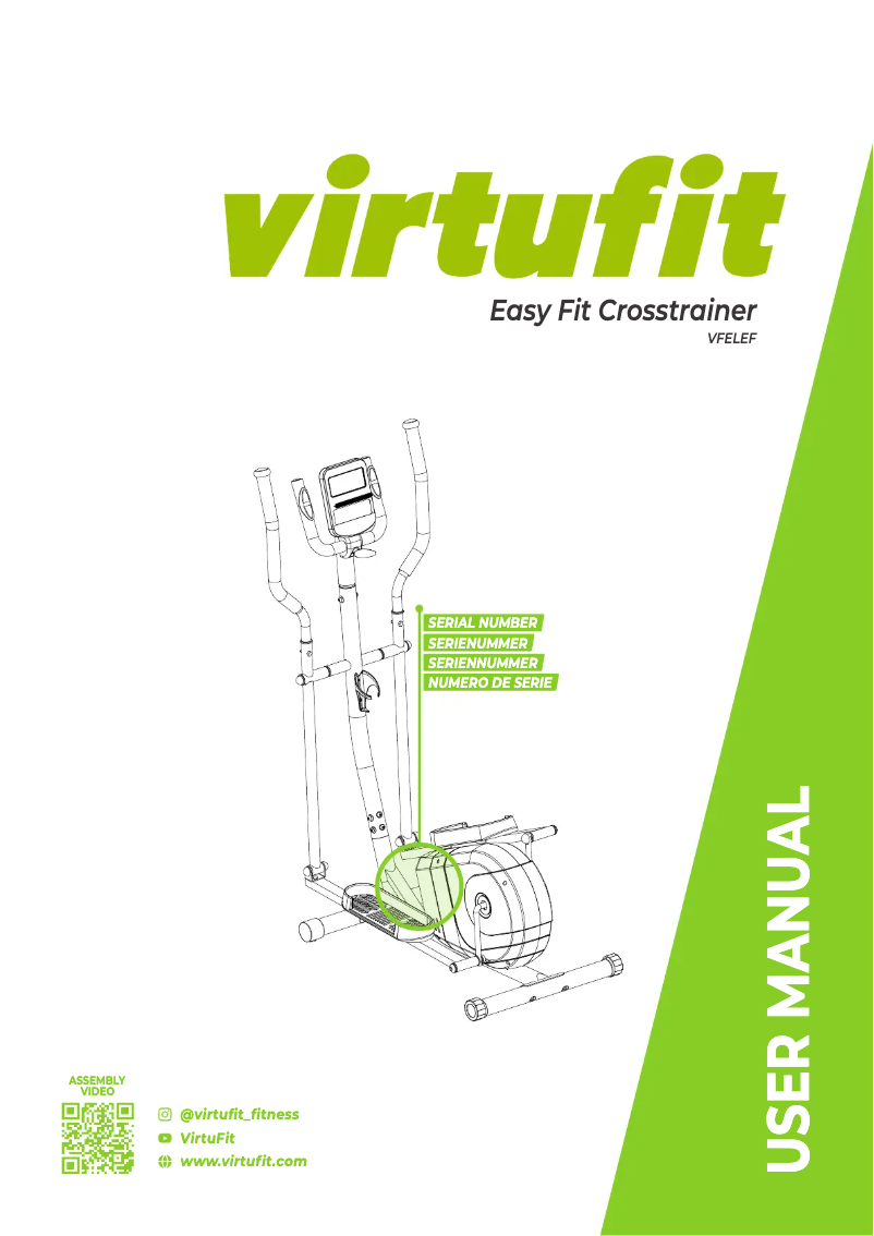 Page n°1 - Manuel utilisateur VirtuFit Easy Fit