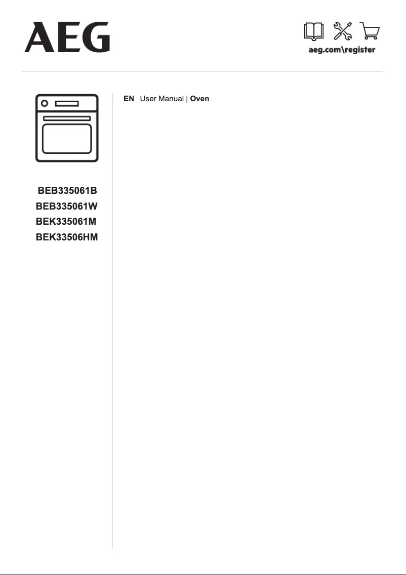 Page 1 de la notice Manuel utilisateur AEG BEK33506HM