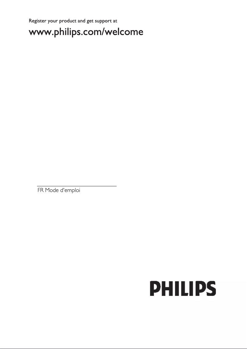 Page n°1 - Manuel utilisateur Philips 42HFL4007D