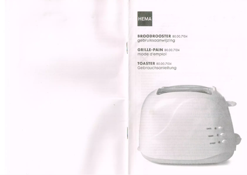 Image de la première page du manuel de l'appareil 80.00.7104