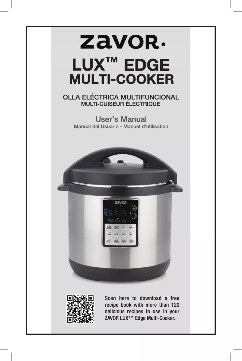 Page 1 de la notice Manuel utilisateur Zavor LUX Edge