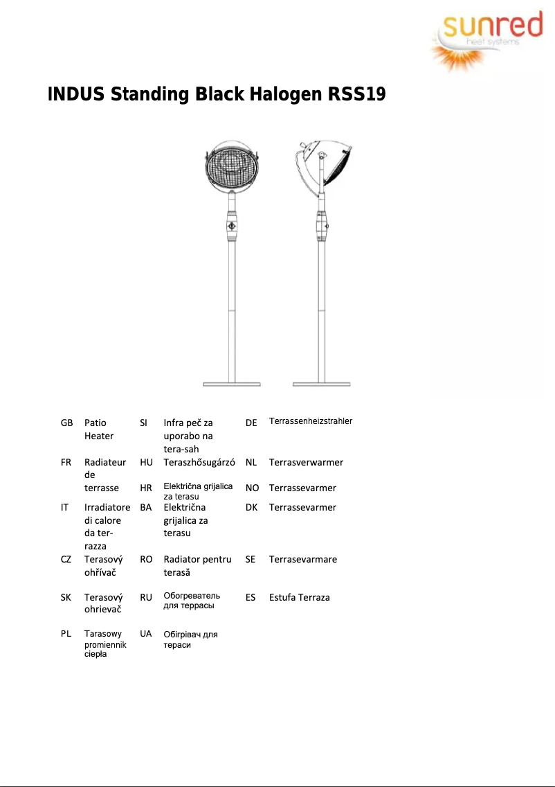 Page 1 de la notice Manuel utilisateur SunRed Indus 2100