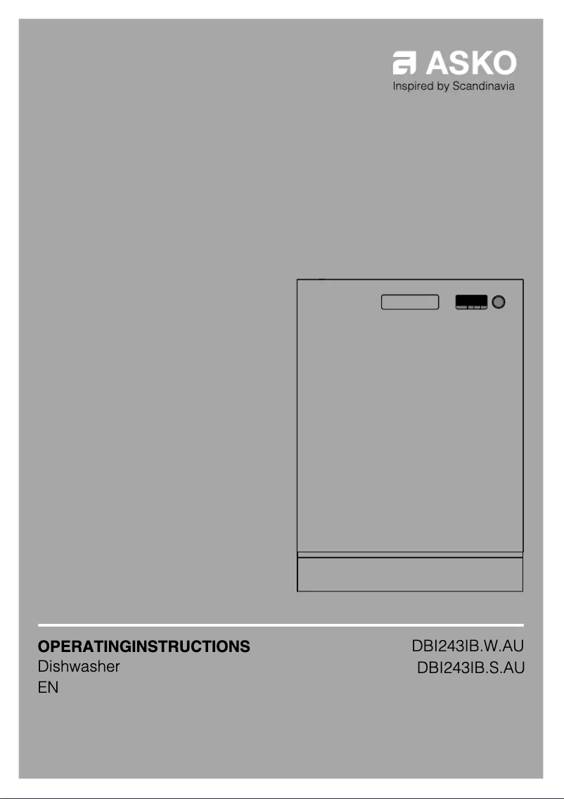 Image de la première page du manuel de l'appareil DBI243IB.W