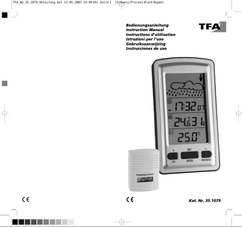 Image de la première page du manuel de l'appareil 35.1079