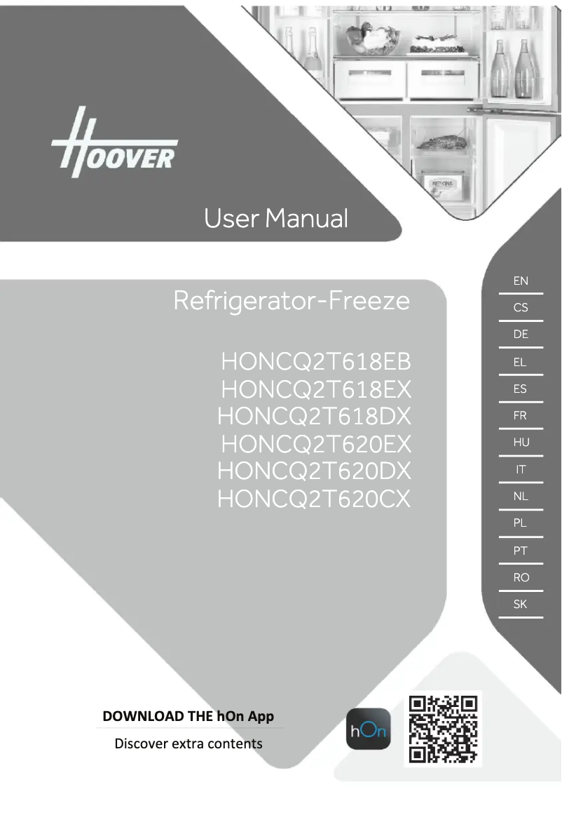 Page n°1 - Manuel utilisateur Hoover HONCQ2T618EWK