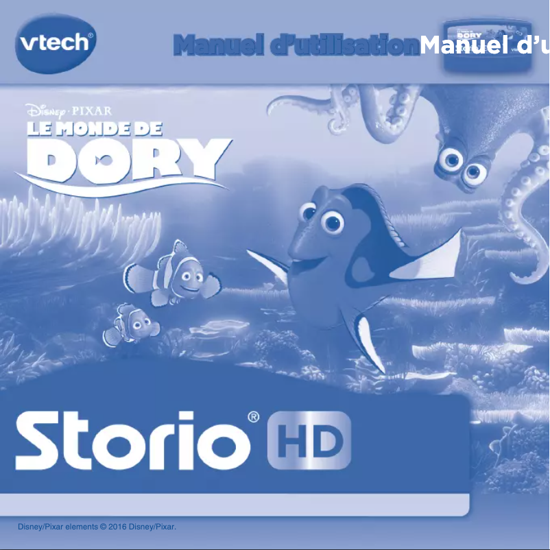 Page 1 de la notice Manuel utilisateur Vtech Le Monde de Dory