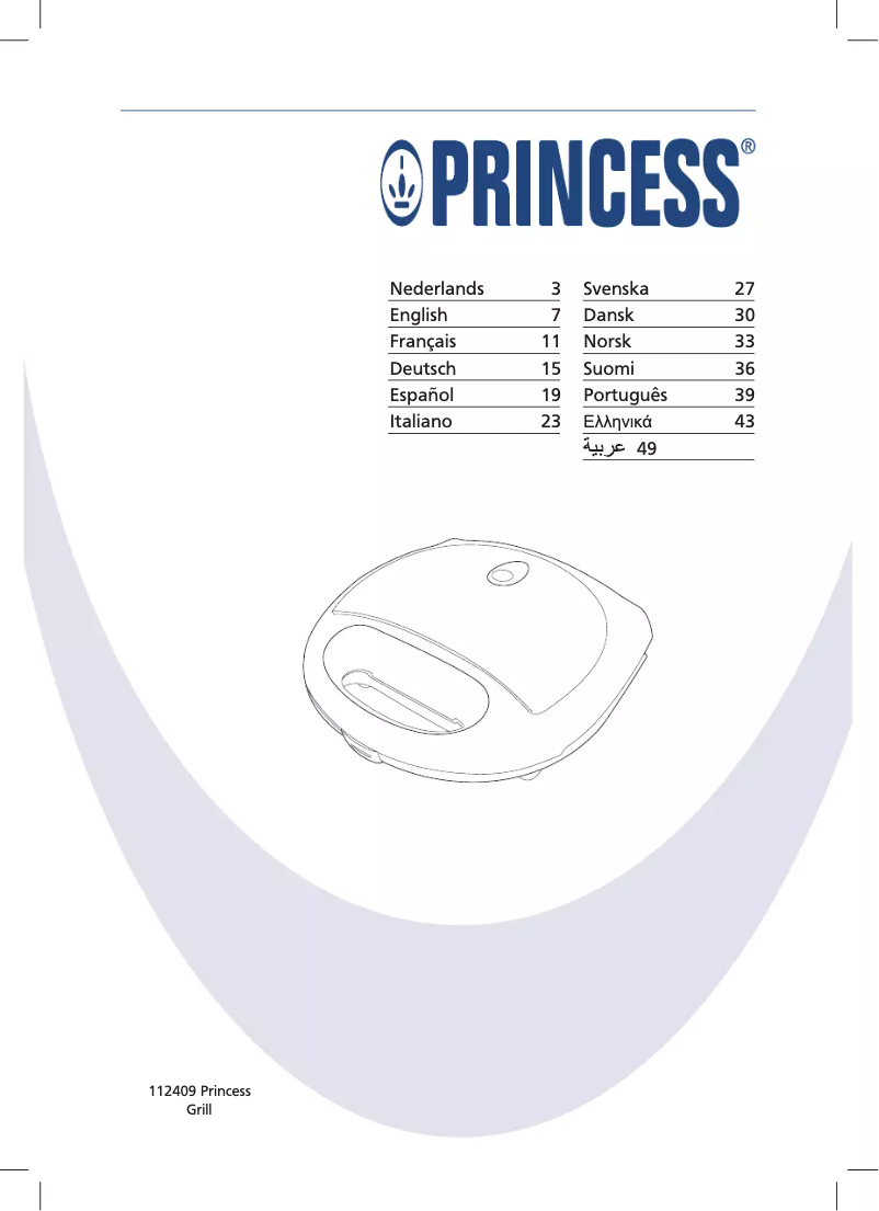 Imagen de la primera página del manual del dispositivo Grill 112409