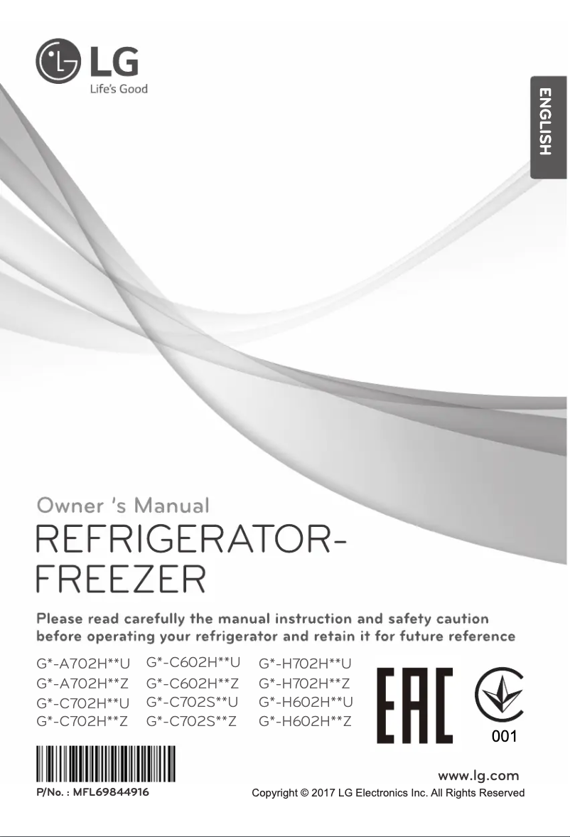 Image de la première page du manuel de l'appareil GN-H702HMHZ