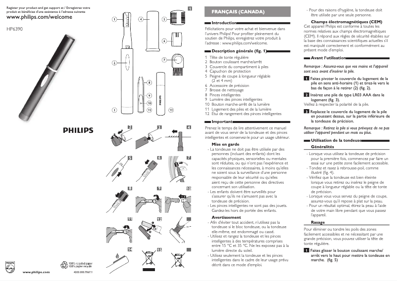 Página 1 del manual Manual de usuario Philips Precision Perfect HP6390