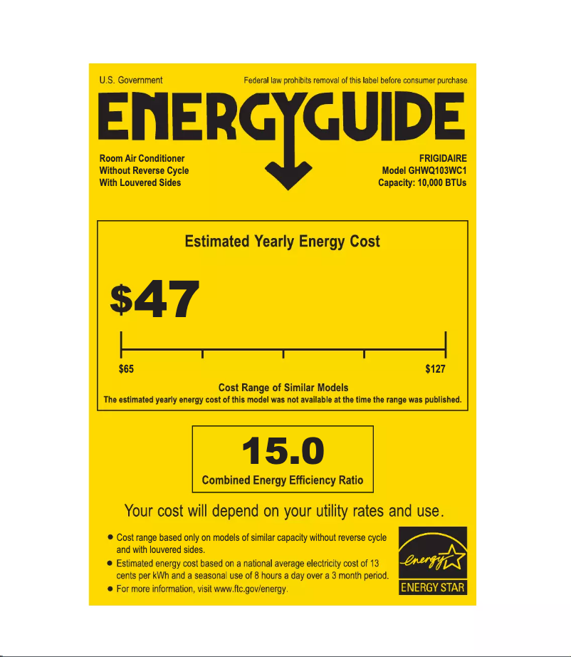 Image de la première page du manuel de l'appareil GHWQ103WC1