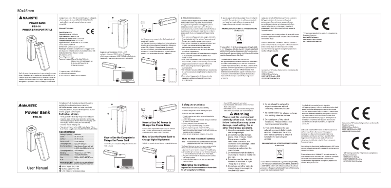 Image de la première page du manuel de l'appareil PBK-18
