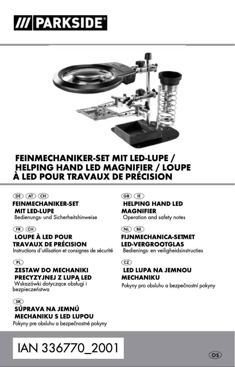 Page n°1 - Manuel utilisateur Parkside HG09204