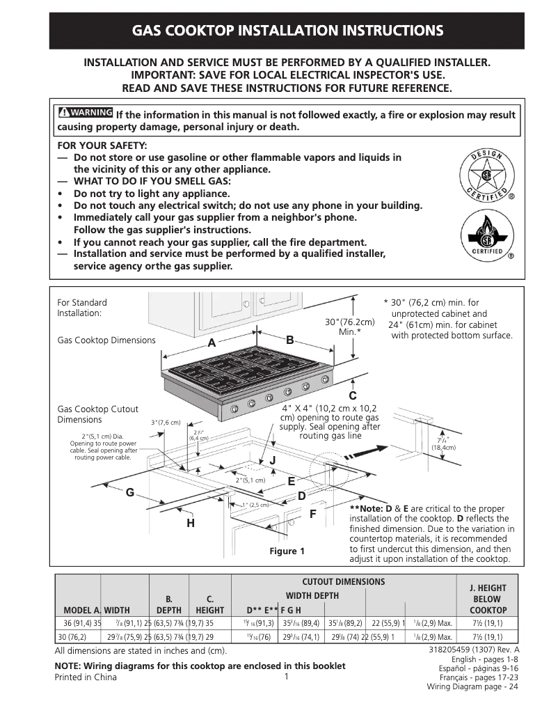 Page n°1 - Manuel utilisateur Electrolux E36GC76PRS