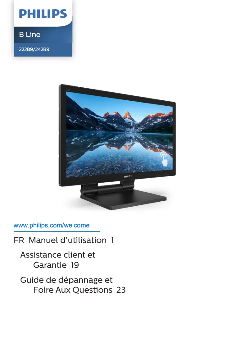Page n°1 - Manuel utilisateur Philips 222B9T