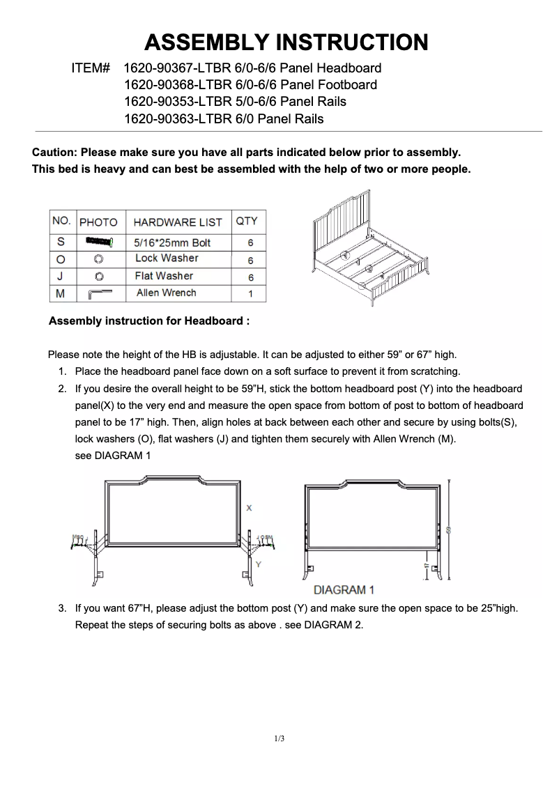 Page n°1 - Manuel utilisateur Hooker 1620-90368-LTBR