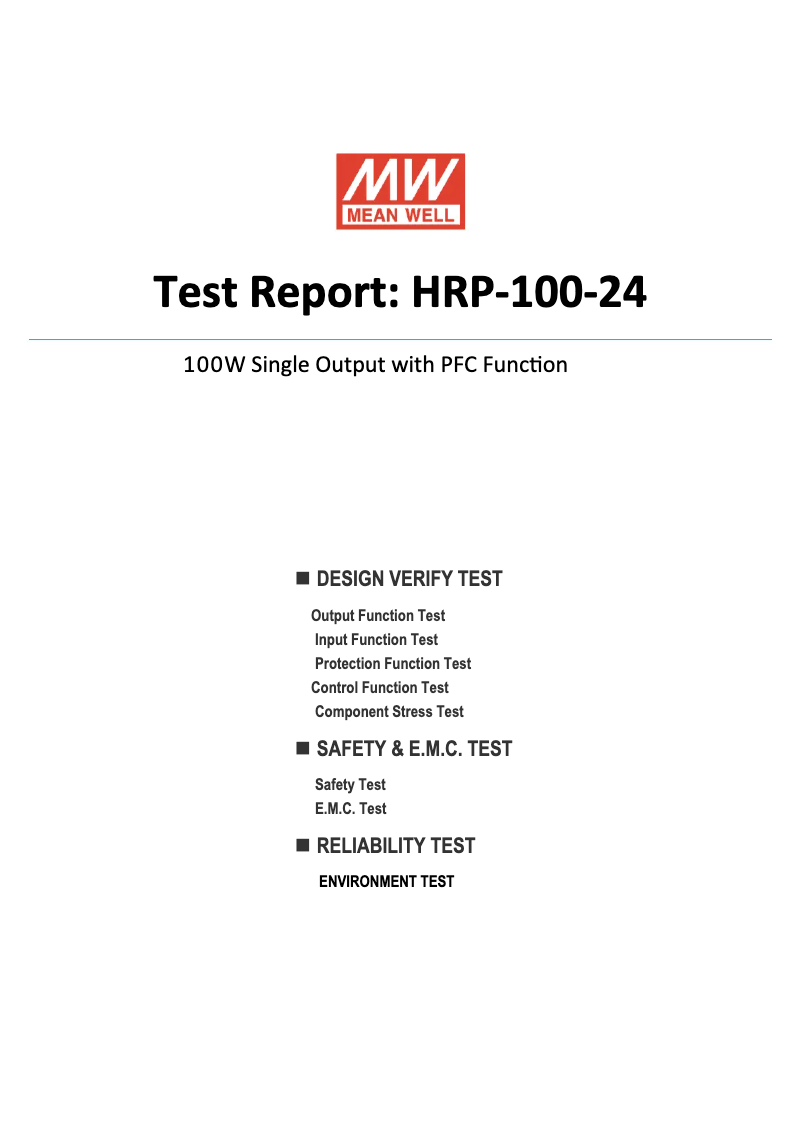 Image de la première page du manuel de l'appareil HRP-100-24