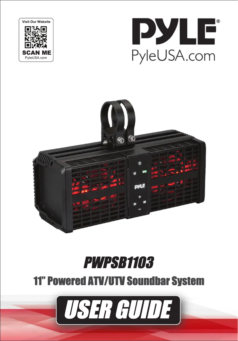 Page 1 de la notice Manuel utilisateur Pyle PWPSB1103