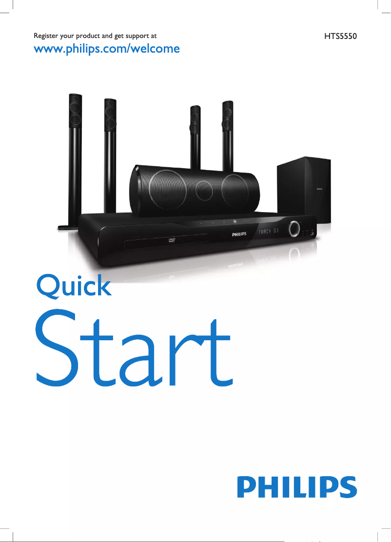 Image de la première page du manuel de l'appareil HTS5550