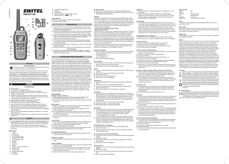 Page 1 de la notice Manuel utilisateur Switel WTF800