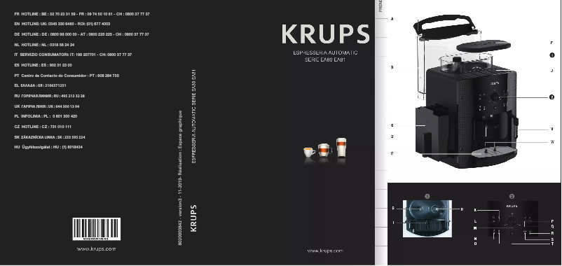 Page n°1 - Manuel utilisateur Krups EA8015