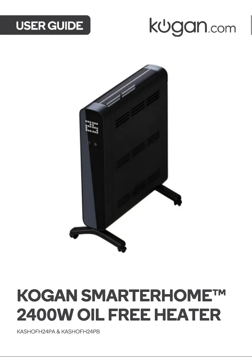 Image de la première page du manuel de l'appareil KASHOFH24PB